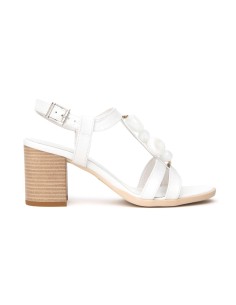 Nero Giardini sandalo in pelle con tacco comodo